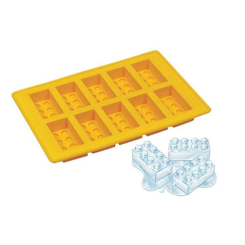 AussieSuperStore Homeware Supplies Silicone Lego Brick Building Block Ice Block Baking Mould Tray - Yellow Silicone Lego Brick Building Block Ice Block Baking Mould Tray Yellow SKBLDBLKICETRAYYEL
